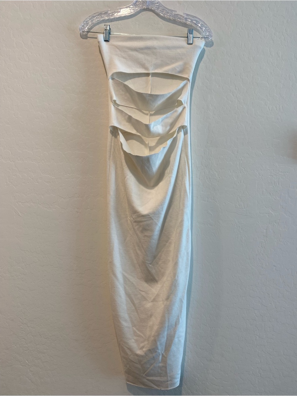 Zara Strapless Cutout Midi Dress